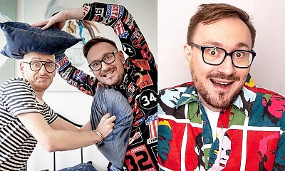 Mariusz Kozak z "Gogglebox" pokazał stare zdjęcie! Farbował włosy na platynowy blond!