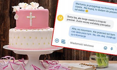 Chciała do prezentu dla chrześnicy dołożyć dwa ciasta. Siostra nieładnie jej odpisała