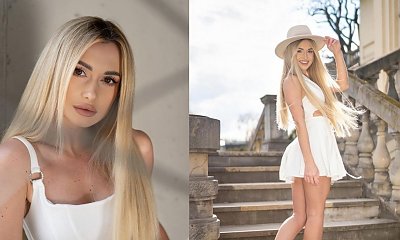 Wersow w najmodniejszej fryzurze i białej kreacji wygląda naprawdę elegancko!