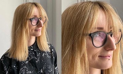 Wiola odwiedziła fryzjera. Zrobił jej long boba i przefarbował włosy na niebiesko czyli "mermaids hair"