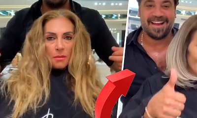 Miała zniszczone włosy. Fryzjer dokonał cudu! Long bob i platynowy blond ją totalnie odmienił
