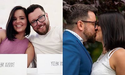 Agnieszka i Wojtek ze "Ślubu od pierwszego wejrzenia" odnowili przysięgę małżeńską! Panna młoda w long bobie i sukni ślubnej mini w stylu lat '20!