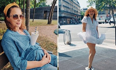 Anna Dereszowska pokazała zabawne zdjęcie z ciążowym brzuchem. To się nazywa wielozadaniowość