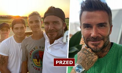 David Beckham i jego synowie mają nowe fryzury! Jest platynowy blond i... róż! Co za szalone metamorfozy!
