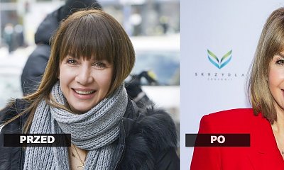 Grażyna Wolszczak w nowej fryzurze na salonach! Dobrze jej w bobie z grzywką i miodowym blondzie?