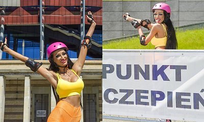 Pamiętacie Małgorzatę Godlewską? Wróciła! Jeździ na wrotkach i odsłania zgrabną pupę i duże piersi
