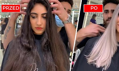 Czarne włosy do pasa ścięła i zafarbowała na... popielaty blond z siwym odrostem. Mega zmiana!