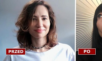 Aleksandra Popławska przeszła metamorfozę! W bobie z grzywką i czarnych włosach wygląda jak inna kobieta. SZOK!