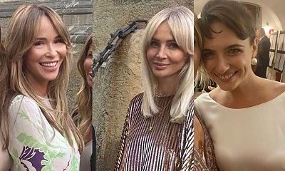 Joanna Przetakiewicz pokazała sukienkę na wesele Edwarda Miszczaka i Anny Cieślak! Ona w plisowanej kreacji, a Woźniak-Starak cała w złocie