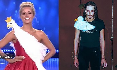 Michał Szpak zażartował z sukienki Miss Polski z Orłem Białym. Jego koszulka z kaczką podbija sieć!