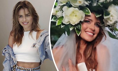 Natasza Urbańska w zjawiskowej sukni ślubnej, welonie i wianku! "Cóż za piękny widok, bajka" - piszą fani