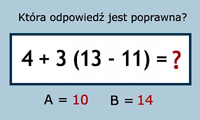 Jaki jest prawidłowy wynik działania? Ta banalna zagadka robi furorę w sieci! Zmierzysz się z nią?
