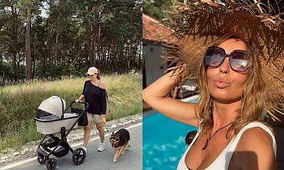 Synek Agnieszki Włodarczyk skończył 2 miesiące. Pokazała jego nowe zdjęcie: "Rośnie jak na drożdżach"