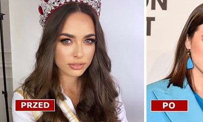 Olga Buława cała na niebiesko na Flesz Fashion Night! Miss Polski pokazała nową fryzurę i ciążowy brzuszek!