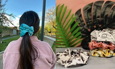 Gumka do włosów typu scrunchie! Idealna do jesiennych upięć!