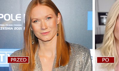 Katarzyna Dąbrowska zaszalała z fryzurą! W platynowym blondzie aż trudno ją poznać! Jest efekt WOW?