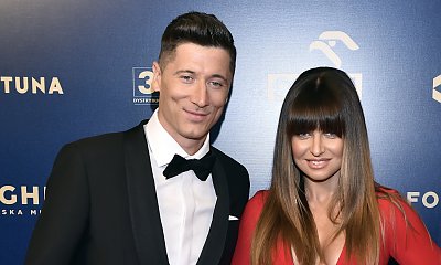Tak prezentowali się Anna i Robert Lewandowscy na gali w Dubaju. Suknia trenerki....WOW!