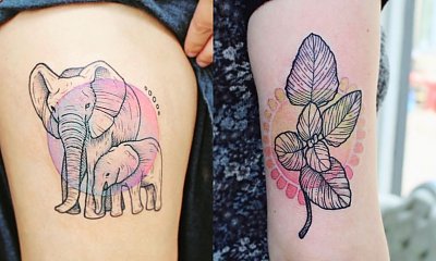 Akwarelowe tatuaże, dla których inspiracją była natura!