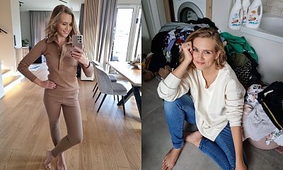 Agnieszka Kaczorowska odkryła brzuch: "Moje ciało po drugiej ciąży" - pisze. "Jak to zrobiłaś?" - pytają fani