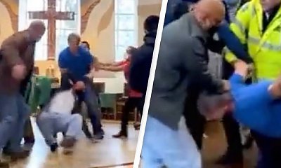 Ksiądz zwrócił uwagę wiernemu za brak maseczki. Wybuchła gigantyczna bójka w kościele!