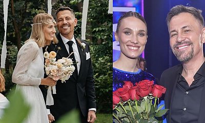 Krzysztof Ibisz i jego trzecia żona, Joanna Ibisz (Kudzbalska) pierwszy raz po ślubie! Jak wyglądali na finale "Top Model"?