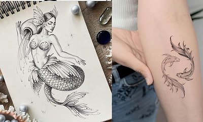 Tatuaż a znak zodiaku - idealne zdobienia dla zodiakalnych Ryb!