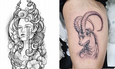 Tatuaż a znak zodiaku - idealne zdobienia dla zodiakalnego Koziorożca!