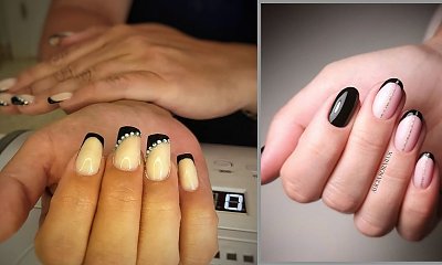 Czarny french elegancja i szyk. Sprawdź, jaki manicure jest modny!