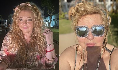 Magda Gessler jak Miss mokrego podkoszulka? Pluska się w oceanie na Sri Lance!