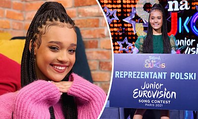 Sara Egwu-James pokazała kreację na Eurowizję Junior 2021. Różowa sukienka z kwiatkami 3D to dobry wybór?