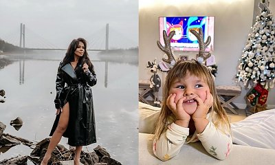 Sylwia Bomba pokazała świąteczną sesję z córką: "Ta mała ma parcie na szkło. Wygryzie Cię z interesu" - żartują fani