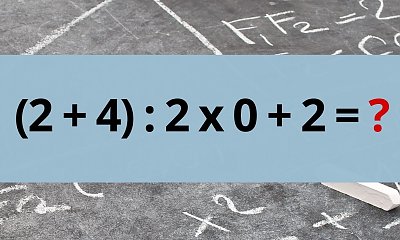 Matematyczna łamigłówka dla bystrzaków! Potrafisz wskazać prawidłowy wynik działania?