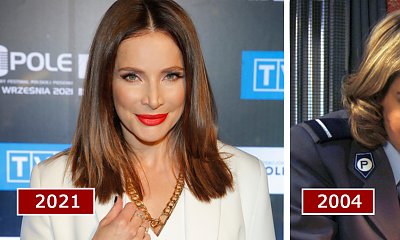 Anna Dereszowska kończy dziś 41 lat! Pamiętacie, że w młodości miała short boba i blond pasemka?
