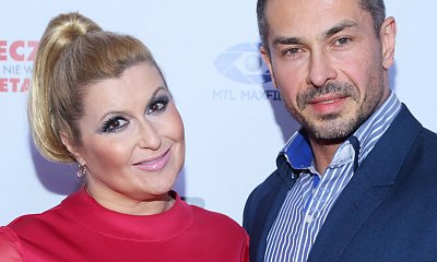 Katarzyna Skrzynecka z mężem na ściance. Wpadka czy udana stylizacja aktorki?