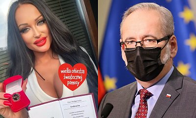 Małgorzata Godlewska przekazała na WOŚP odznakę od Adama Niedzielskiego za walkę z Covidem-19!