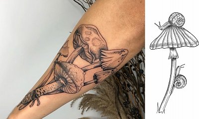 #Mushroomtattoo - nietypowe tatuaże z motywem grzybów! Co oznaczają?