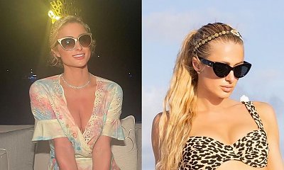 Paris Hilton świętuje 41. urodziny w retro bikini w stylu lat 60! Fason tych majtek zaburzył jej sylwetkę. Hit czy kit?