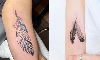 #Feathertattoo - jesteś delikatna, jak piórko? Tatuaż z takim motywem może być właśnie dla Ciebie!