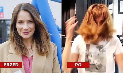 Anna Dereszowska przeszła metamorfozę i ścięła włosy! Long bob z grzywką odmłodził ją o 20 lat!