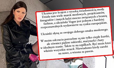 Stylistka apeluje, żeby Ukrainkom przekazywać szpilki i sukienki. Rozpętała tym burzę w sieci