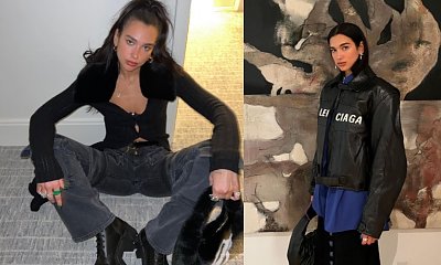 Dua Lipa postawiła na modną grzywkę i total denim look. Jak zwykle zachwyca stylem!