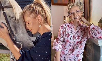Edyta Pazura w wiosennej stylizacji: "Wyglądasz tu jak nastolatka. Buźka coraz młodsza. Jak to robisz?" - pytają fani