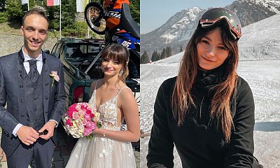 Karolina Małysz w sukni ślubnej i zimowej sesji ślubnej! Wstrzymywali się z tym aż pół roku od ślubu!