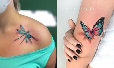 Oryginalne tatuaże 3D - małe i większe wzory nie tylko dla kobiet