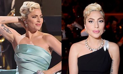 Grammy 2022: Lady Gaga w dwóch sukniach balowych. Jedna w stylu starego Hollywood, druga w kolorze Tiffany blue. Która lepsza?