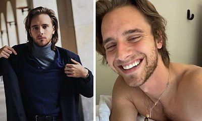 Półnagi Maciej Musiał kupuje hot-dogi w Nowym Jorku. "Ale muskuły!" - pisze fanka