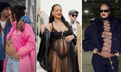 Rihanna znów paraduje z odsłoniętym brzuszkiem! To stylizacja czy piżama?