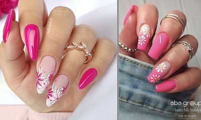 #pinknails - paznokcie w różnych odcieniach różu. Zobacz najpiękniejsze stylizacje!