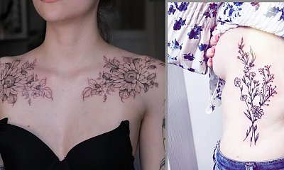 #flowertattoo - tatuaż kwiatowy. To modny i kobiecy motyw! Zobacz piękne dziary!