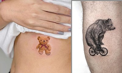 #beartattoo czyli tatuaż z motywem misia. To modny trend dla dziewczyn w 2022 roku! Sprawdź, czy pasuje do Ciebie!